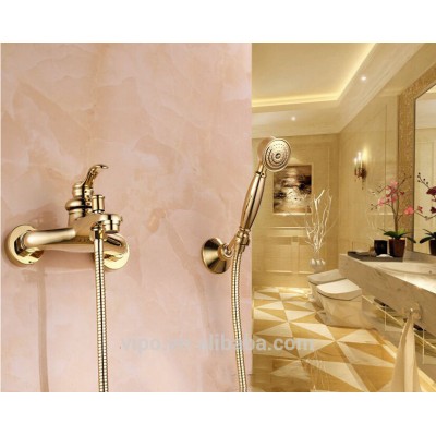 PVD Gold Tub Shower Faucet set 0947