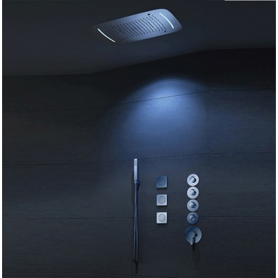 Luxurious Ceiling Shower System with Body Jets 1622-CP