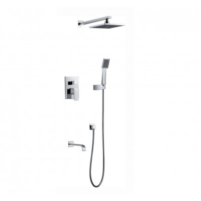 Square shower concealed shower set 6005